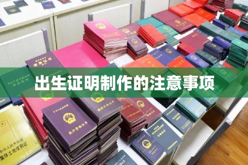 涵江出生证明制作的注意事项