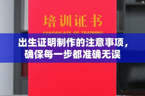 涵江出生证明制作的注意事项，确保每一步都准确无误