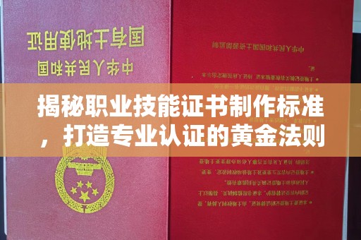 涵江揭秘职业技能证书制作标准，打造专业认证的黄金法则