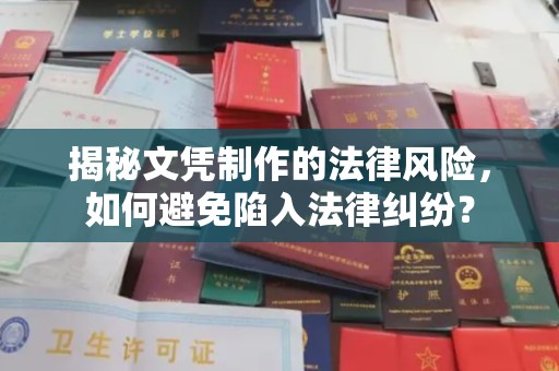涵江揭秘文凭制作的法律风险，如何避免陷入法律纠纷？