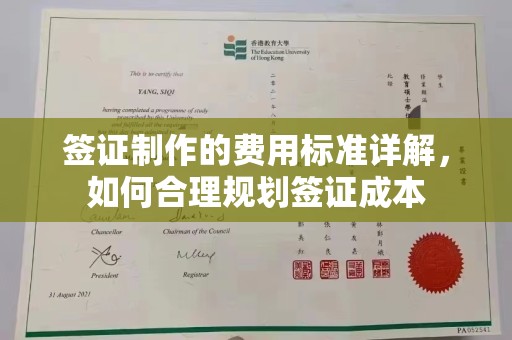 涵江签证制作的费用标准详解，如何合理规划签证成本